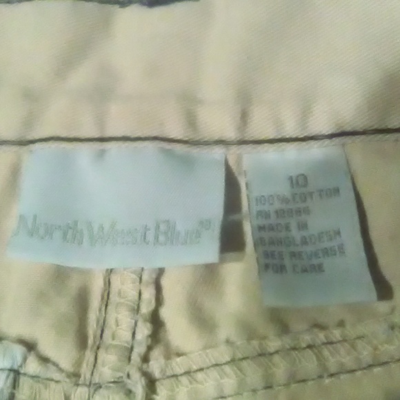 Boys North West Blue Beige Khakis Size 10 - Picture 2 of 2